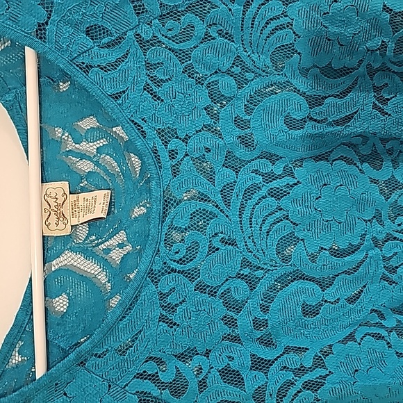 Eyelash Couture Large Top Turquoise Over Top - Picture 8 of 8